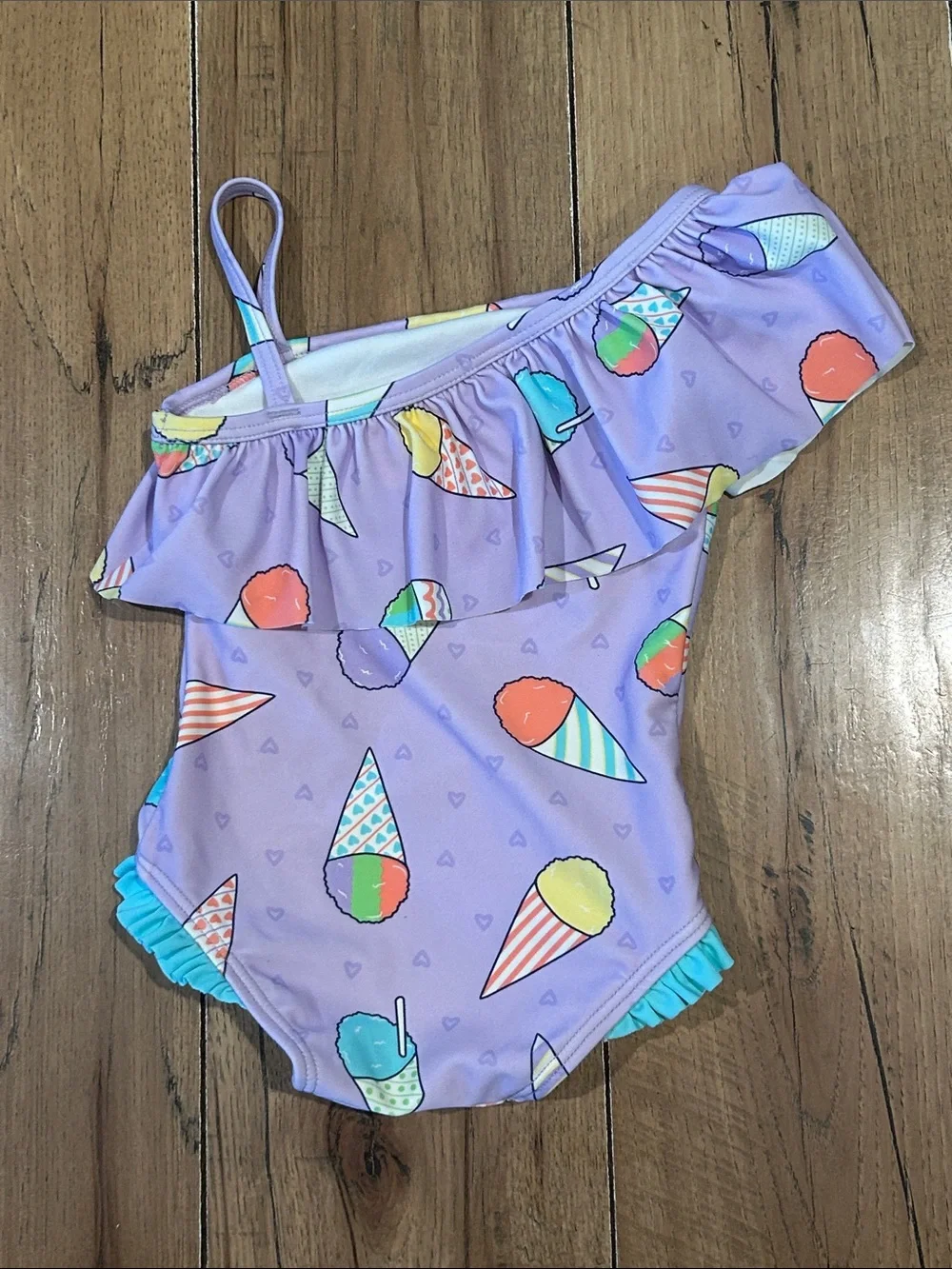 RuffleButts Swimsuit Sweet Treats Ice Cream 3-6